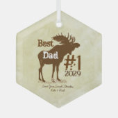Best Father Moose Award - Ornamenten (Voorkant)