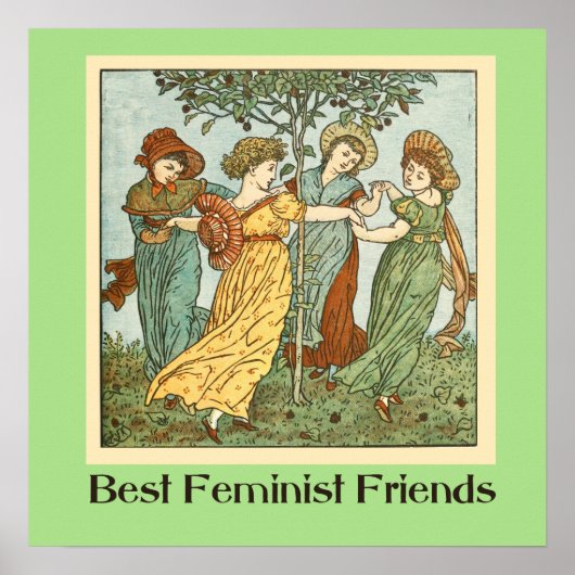 Best feminist friends poster (Voorkant)