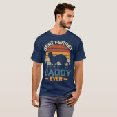 Best Ferret Dad Ever T-shirt (Voorkant volledig)