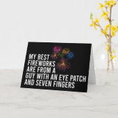 Best Fireworks Funny Pyrotechnic, 4 juli Kaart (Gele Bloem)