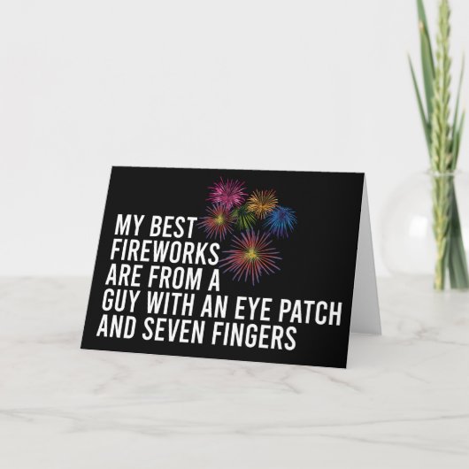 Best Fireworks Funny Pyrotechnic, 4 juli Kaart (Voorkant)