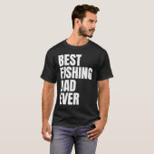 Best Fishing Dad Ever Angler Mens Fish T-shirt (Voorkant volledig)