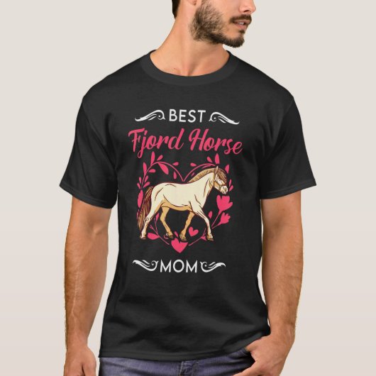 Best Fjord Horse Mam T-shirt (Voorkant)