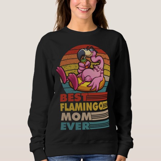 best flamingo mom ever for a flamingo  mothersday trui (Voorkant)