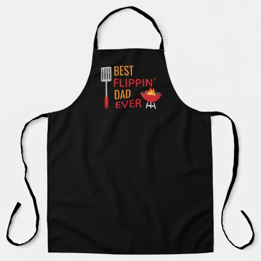 Best Flippin' Dad Ever Apron, Vaderdag Apron Schort (Voorkant)