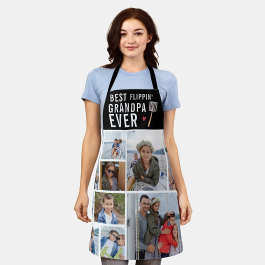 Best Flippin' Grandpa Ever | Fotocollage Schort (Gedragen)