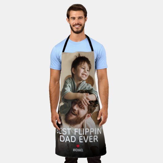 Best Flippin Pap Ever l Foto Vaderdag Schort (Gedragen)