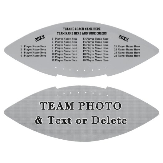 Best Football Coach Gifts, Team PHOTO en NAMES (Panelen)