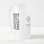 Best Football Coach Pap Ever Vaderdag  Matglas Bierpul (Voorkant links)