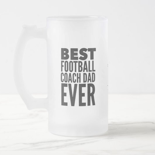 Best Football Coach Pap Ever Vaderdag  Matglas Bierpul (Links)