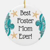 Best Foster Ma Ever Starfish Story Adoption Gift Keramisch Ornament (Achterkant)