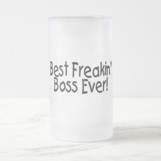 Best Freakin Boss Ever Matglas Bierpul (Center)