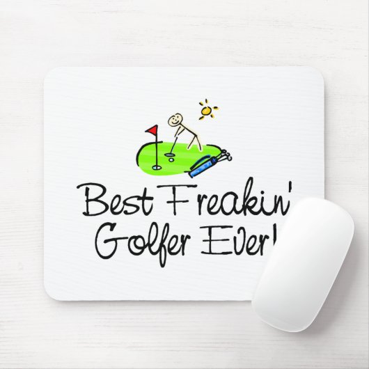 Best Freakin Golfer Ever (1) Muismat (Met muis)
