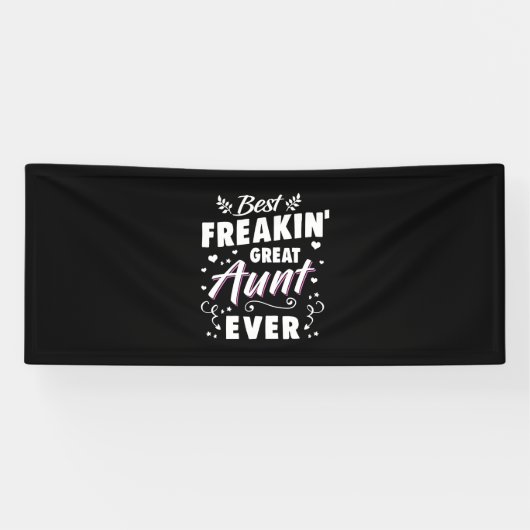 Best Freakin Great Aunt Ever Spandoek (Horizontaal)