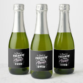 Best Freakin Great Aunt Ever Sparkling Wijnetiket (Flessen)
