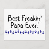 Best Freakin Papa Ever Briefkaart (Voorkant)