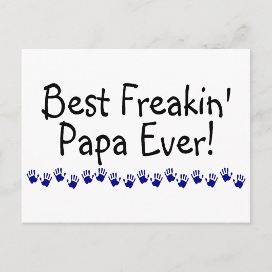 Best Freakin Papa Ever Briefkaart (Voorkant)