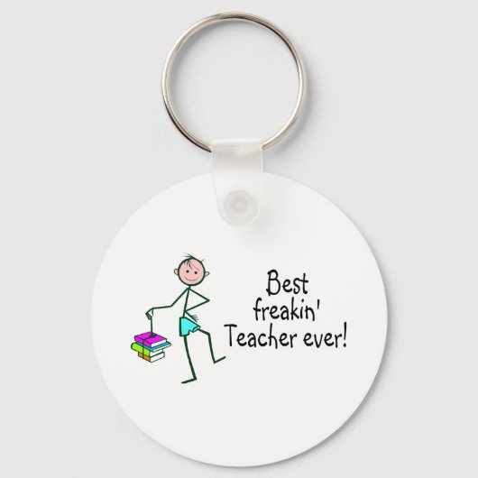 Best Freakin Teacher Ever Sleutelhanger (Voorkant)