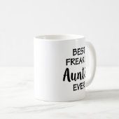 Best Freakin'Auntie Coffee Mok Funny aunt gift (Voorkant rechts)