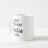 Best Freakin'Auntie Coffee Mok Funny aunt gift (Voorkant links)