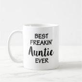 Best Freakin'Auntie Coffee Mok Funny aunt gift (Links)