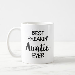 Best Freakin'Auntie Coffee Mok Funny aunt gift