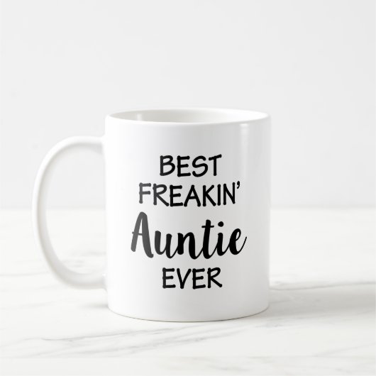 Best Freakin'Auntie Coffee Mok Funny aunt gift (Links)