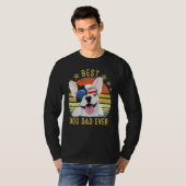 Best French Bulldog Pap Ever  Dog T-shirt (Voorkant volledig)
