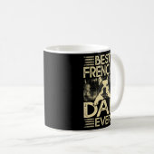 Best Frenchie Dad ever Funny Dog Lover Retro Frenc Koffiemok (Voorkant rechts)