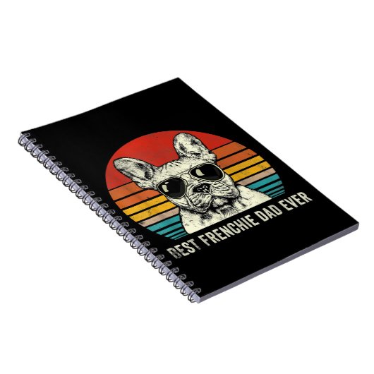 Best Frenchie Dad Ever Funny French Bulldog Notitieboek (Rechterzijde)