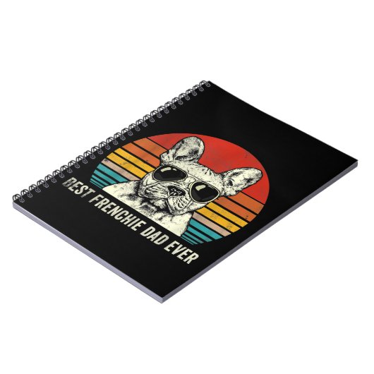 Best Frenchie Dad Ever Funny French Bulldog Notitieboek (Linkerzijde)