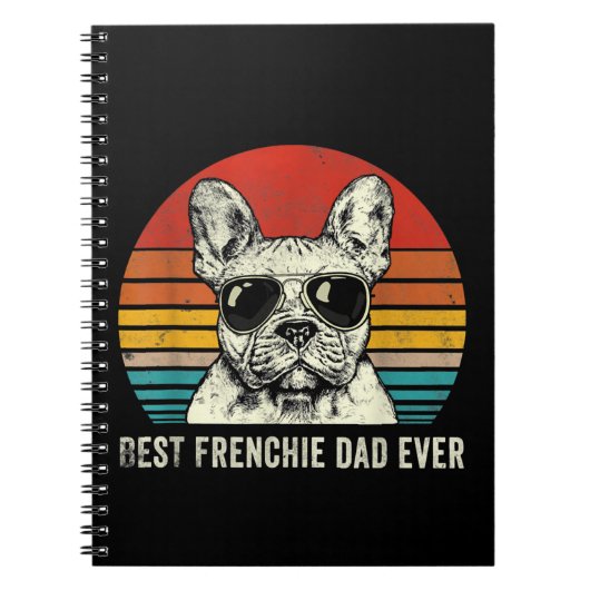 Best Frenchie Dad Ever Funny French Bulldog Notitieboek (Voorkant)
