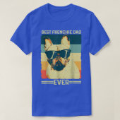 Best Frenchie Dad Ever Retro French Bulldog Father T-shirt (Design voorkant)