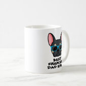 Best Frenchie Dad Vaderdag Black Tan Frenchie Koffiemok (Voorkant rechts)