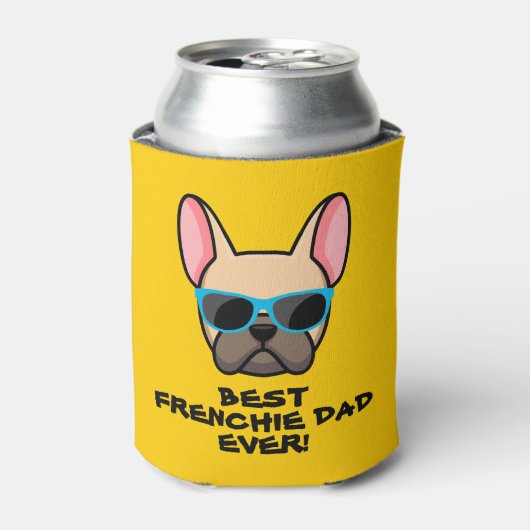 Best Frenchie Dad Vaderdag Blikjeskoeler (Blikje Voorkant)