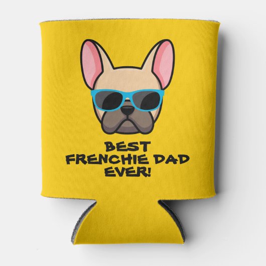 Best Frenchie Dad Vaderdag Blikjeskoeler (Voorkant)