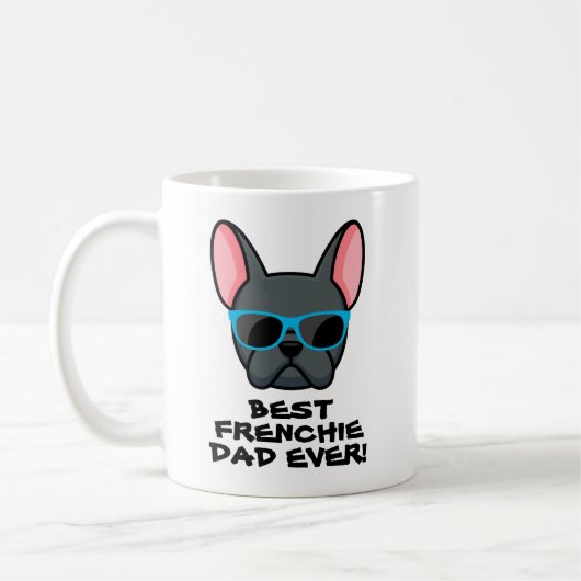 Best Frenchie Dad Vaderdag Blue Frenchie Koffiemok (Links)