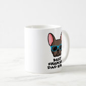 Best Frenchie Dad Vaderdag Brown Frenchie Koffiemok (Voorkant rechts)