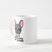 Best Frenchie Dad Vaderdag Brown Frenchie Koffiemok (Voorkant links)