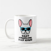 Best Frenchie Dad Vaderdag White Frenchie Koffiemok (Links)