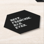 Best Frenchie Dog Dad Ever Kartonnen Onderzetters (Schuin)