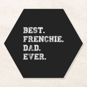 Best Frenchie Dog Dad Ever Kartonnen Onderzetters