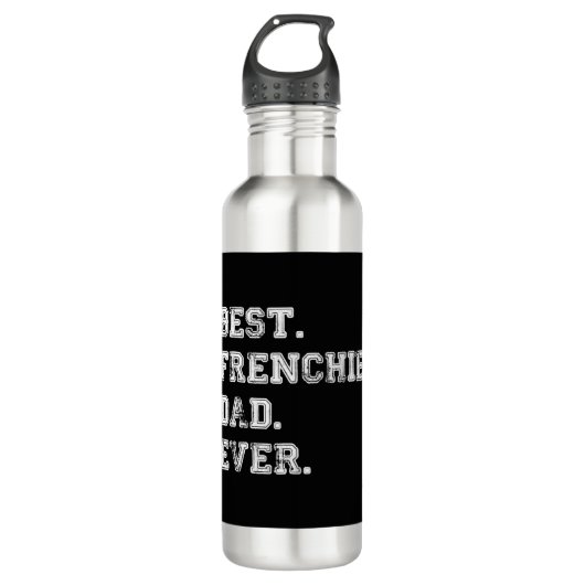 Best Frenchie Dog Dad Ever Waterfles (Voorkant)