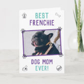 Best Frenchie Dog Mam Ever Moederdag Kaart (Voorkant)