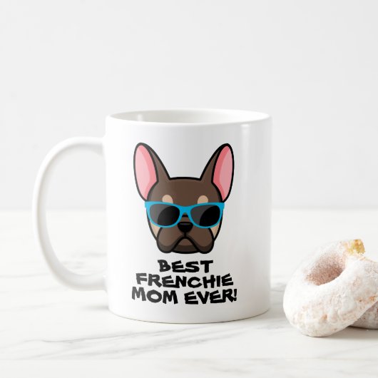 Best Frenchie Ma Moederdag Brown Tan Frenchie Koffiemok (Met donut)