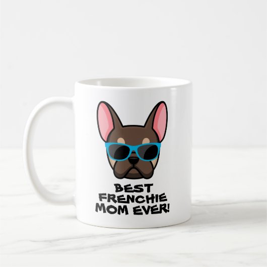 Best Frenchie Ma Moederdag Brown Tan Frenchie Koffiemok (Links)