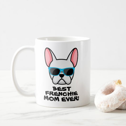 Best Frenchie Ma Moederdag White Frenchie Koffiemok (Met donut)