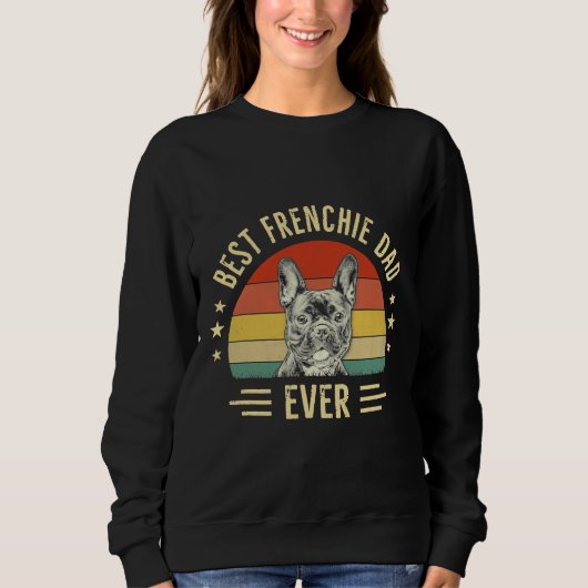 Best Frenchie Pap Ever French Bulldog Trui (Voorkant)