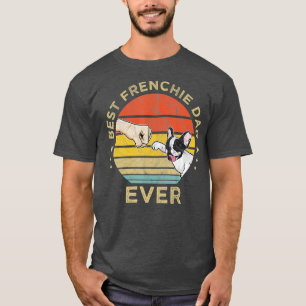 Best Frenchie Pap ooit Retro French Bulldo T-shirt