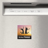 Best Frends Forever Girly Cute Photo Magnet (Insitu (Vaatwasser))